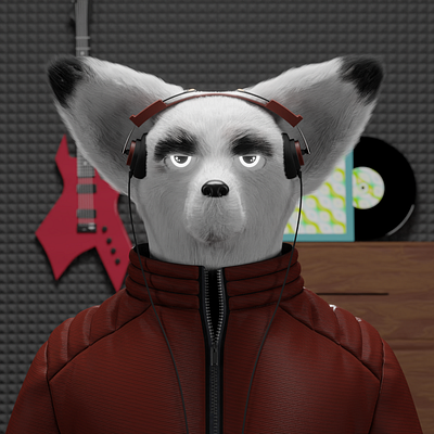 Musician 3d 3d model 3dart blender character characterdesign clothing collection design fox fur illustration modeling nft nftart nfts saga