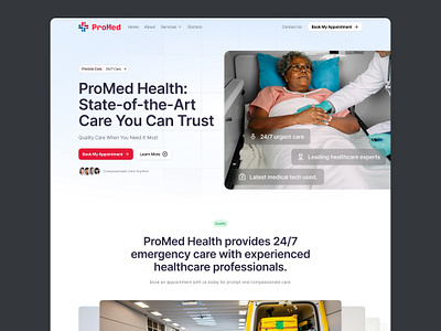 ProMed - Website Design Concept design digitalpresence graphic design web design webdevelopment webflow