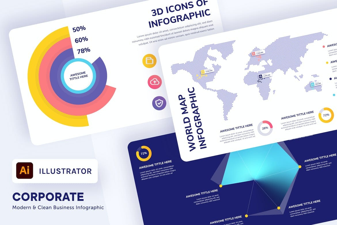 myAsset - Corporate Infographic analytics annual report chart data data analysis data vis data visualisation data visualization data viz dataviz graph info graphics infographic infographic elements infographics information powerpoint powerpoint presentation stats ui