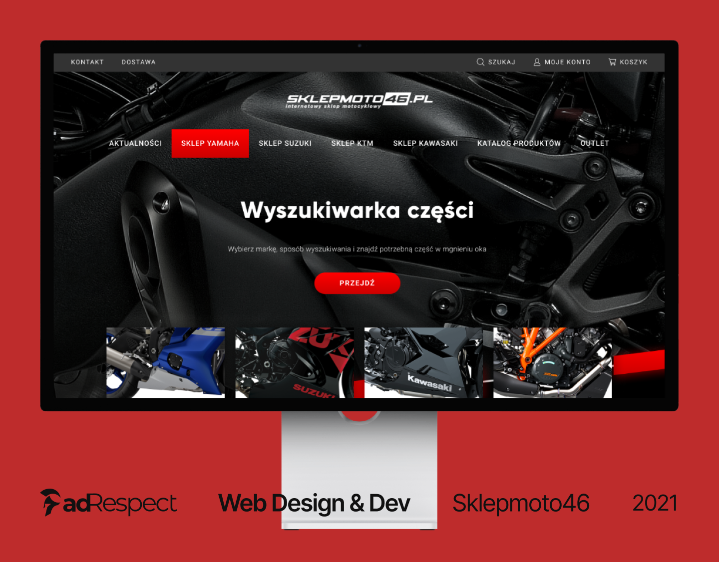 sklepmoto46.pl E-commerce Web Design & Development design figma ui ui design uiux ux web development webdesign wordpress