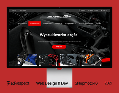 sklepmoto46.pl E-commerce Web Design & Development design figma ui ui design uiux ux web development webdesign wordpress