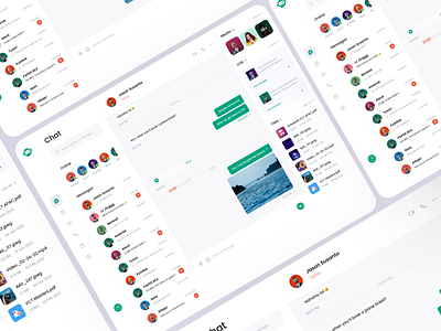 Messenger Chat Dashboard Ui branding design figma graphic design landing page ui ux web website