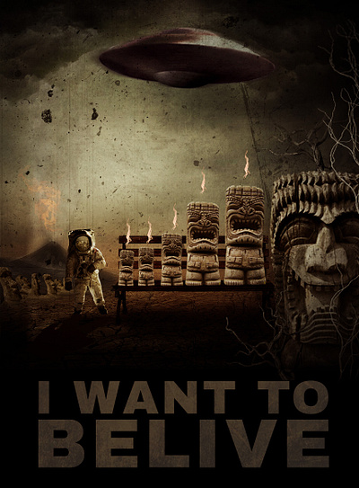 I want to believe!!! design graphic design