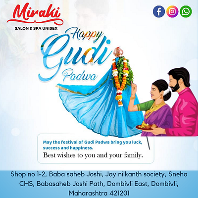 gudi padwa post branding design graphic design illustration ui ux