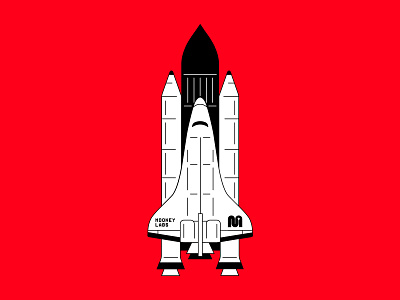 Mooney Labs Shuttle alien astonaut illustration labs nasa ship shuttle space space shuttle spaceship