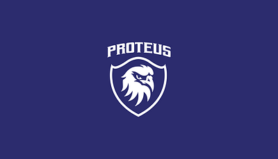 PROTEUS logo - FOR SALE aguila bird branding design eagle esports gaming graphic design logo mascot shield vector