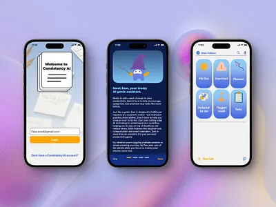 Day 4 SuperDribbble-Task Manager App: Consistency AI animation branding chapterr.design community design design challenge gradient graphic design illustration logo superdribbble ui ux vector