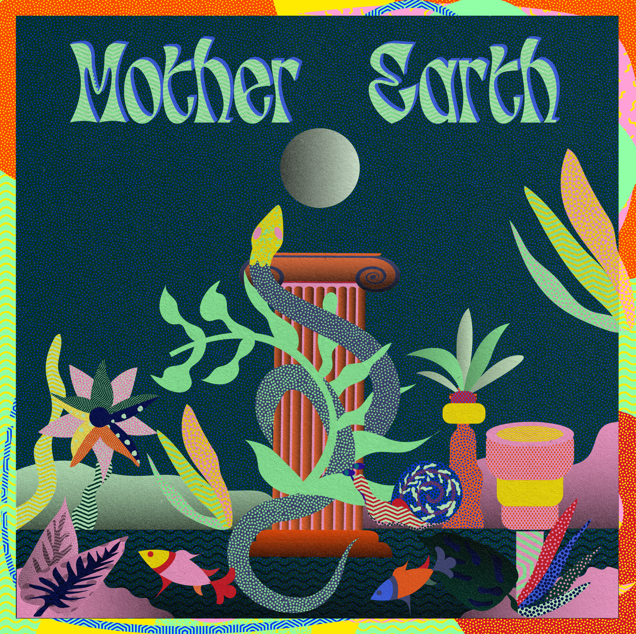 Earth Day adobe illustrator colors digital art earthday illustration nancykouta nature vector