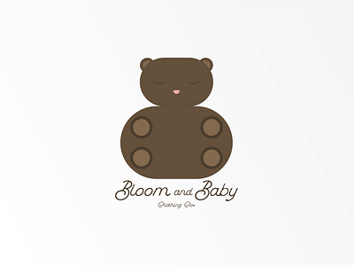 Baby Apparel Logo - Day 46/50 baby apparel logo bloom baby branding dailylogochallenge dailylogochallenge day46 design dlc graphic design illustrator logo vector