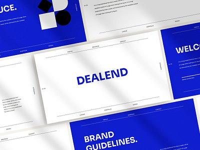 Dealend - Brand Guideline Presentation Template abstract annual business clean corporate download google slides keynote pitch pitch deck powerpoint powerpoint template pptx presentation presentation template professional slides template ui web