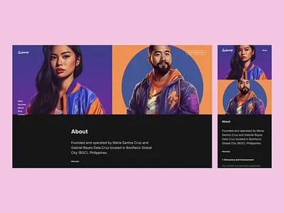 Landing page template made in Framer ai clean concept design framer landing page landingpage midjourney minimal simple typography ui