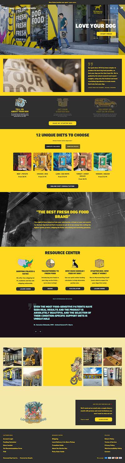 Pet Food Subscription based website design pet food website ui website website design
