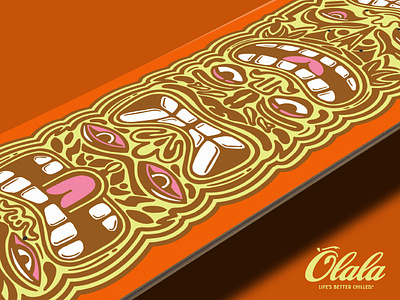 Tiki Head Skate Deck branding deck illustration skate skateboard tiki tiki head tropical