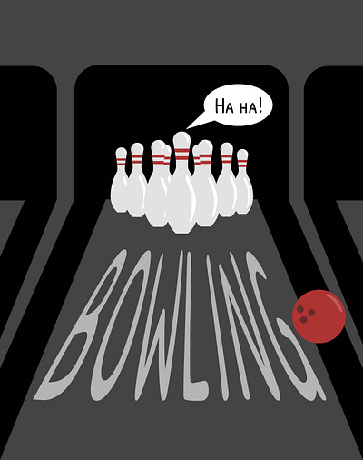 Bowling illustration adobeillustrator creative workout graphic design illustration