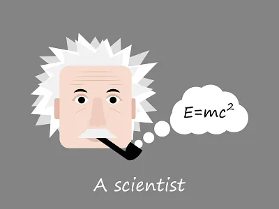 A scientist illustration adobeillustrator creative workout graphic design illustration