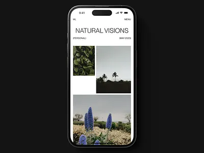 Layout Exploration (Mobile) clean creative design grid interaction design ios iphone layout minimal mobile mobile design modern photography portfolio ui ui design uiux user interface ux web
