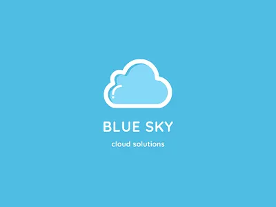 Blue Sky Logo branding design graphic design logo vector
