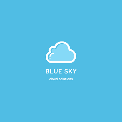 Blue Sky Logo branding design graphic design logo vector
