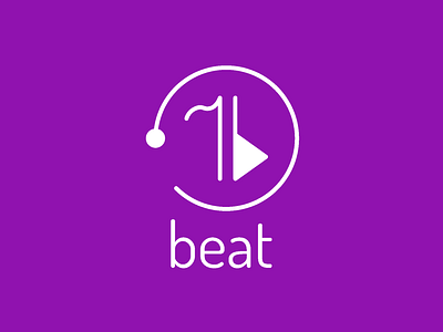 Beat — dailylogochallenge 2d adobeillustrator beat beatlogo branding dailylogochallenge design graphic design logo music musiclogo streamingmusicstartup streamingmusicstartuplogo vector