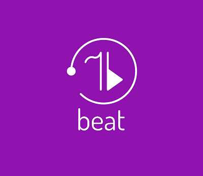 Beat — dailylogochallenge 2d adobeillustrator beat beatlogo branding dailylogochallenge design graphic design logo music musiclogo streamingmusicstartup streamingmusicstartuplogo vector