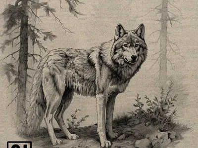 North American Mammal Illustrations animal art bear brand branding graphics illustration ink mammals moose packaging print squirrel stamp vintage wildlife wolf