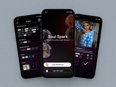 Soul Spark Dating App Ui Challenge Day-3 app bumble dating datingapp design figma tinder ui ux