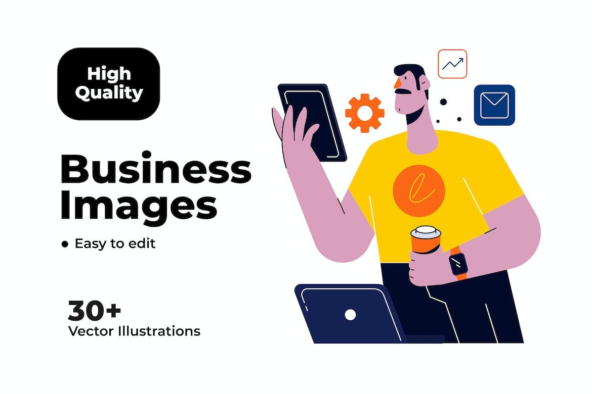 Business Concept illustrations art clean concept digital art digital illustration digital painting flat icon illustraion illustration illustration art illustration digital landing page logo minimal modern simple vector web website