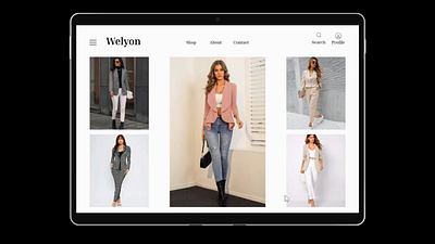 E-commerce Fashion Website animation app design logo ui