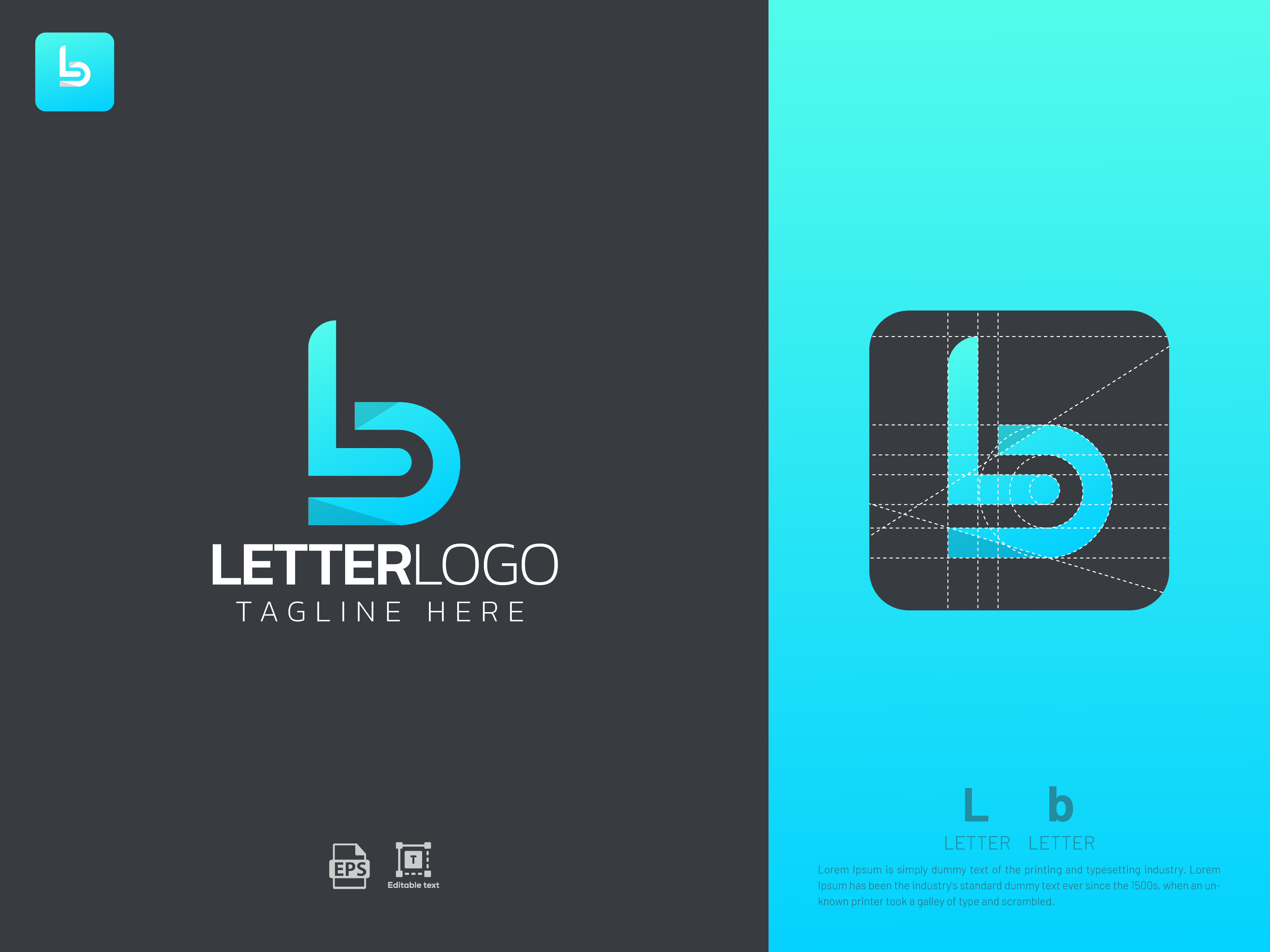 Letter logo, modern letter, monogram logo, initial letter by ...