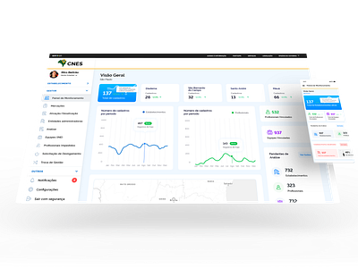 CNES - Ministério da saúde do Brasil design minimal ui ux