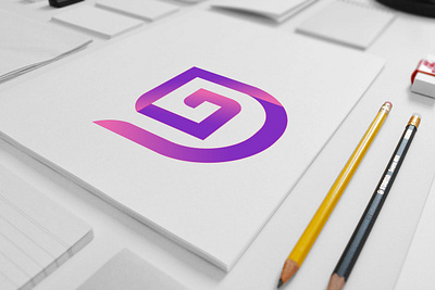 Letter Logo abstract brand branding commercial creative d letter design g letter graphic design icon illustration letter logo logos minimal