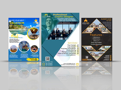 I will do professional flyer or poster design for your business brochure business business flyer company flyer corporate flyer design dl flyer flyer flyer design medical flyer poster professional professional flyer real estate flyer school flyer travel tour flyer tri fold flyer