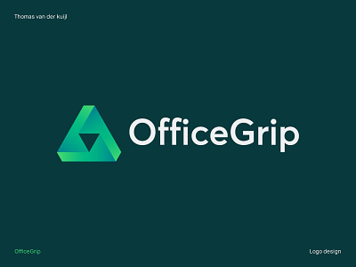 IT Business modern branding logo green sustainable abstract bold branding business concept creative custom design gradient graphic design green industry it logo professional software symbol tech triangular typography