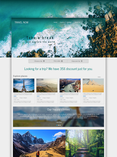 Travel agent website ui. app branding creative website design creative website ui design design figma design graphic design illustration logo mobile app smart design ui ux web design web ui web uiux website design website ui