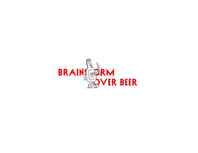 Brainstorm Over Beer brainstorm branding design illustraion