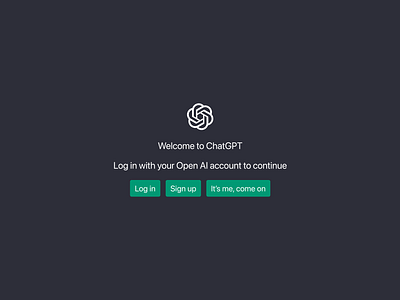 Easy log in for ChatGPT ai artificial intelligence chatgpt sign up ui