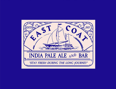 East Coat IPA - Craftbeer boat branding craft beer design east coat english history illustraion india pale ale ipa