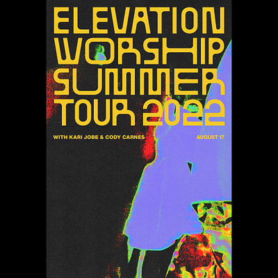 Elevation Worship Summer Tour 2022 Venue Ads ads elevation elevation worship gradient maps graphic design summer tour texture tour worship worship music
