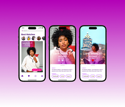 Redesign Dating App app dailyui design ios ui uidesign userinterface