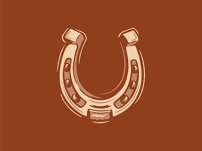 Horseshoe Illustration cowboy cowtown design fort worth horse horseshoe illustration illustrator spot texas western