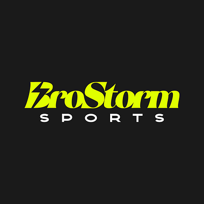 BroStorm Sports - Logo b logo branding graphic design logo design minimal logo nfl podcast podcast logo retro logo sports sports podcast