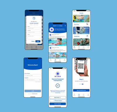 Design for a Swimming Pool ui