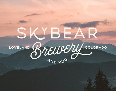 Brand Identity Design for Sky Bear Brewery branding design graphic design identity design logo typography