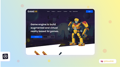 GAMEXR | Game development website 3d animation graphic design ui