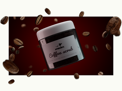 Coffee Scrub - Aphrodite 3d 3d advertising animation aphrodite blender blender 3d blender3d branding coffee cyclesrender instagram brand render scrub skincare