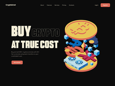 Cryptoknot home page animation app best website crypto design desktop interaction interactive design interction landing landing page motion mvp statistic ui ux web