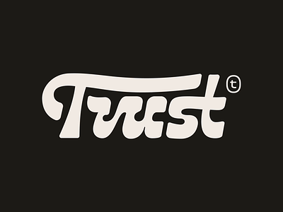 Trust Design Shop Script branding custom custom type design fort worth funky lettering logo script superscript tds trust trusty type typography