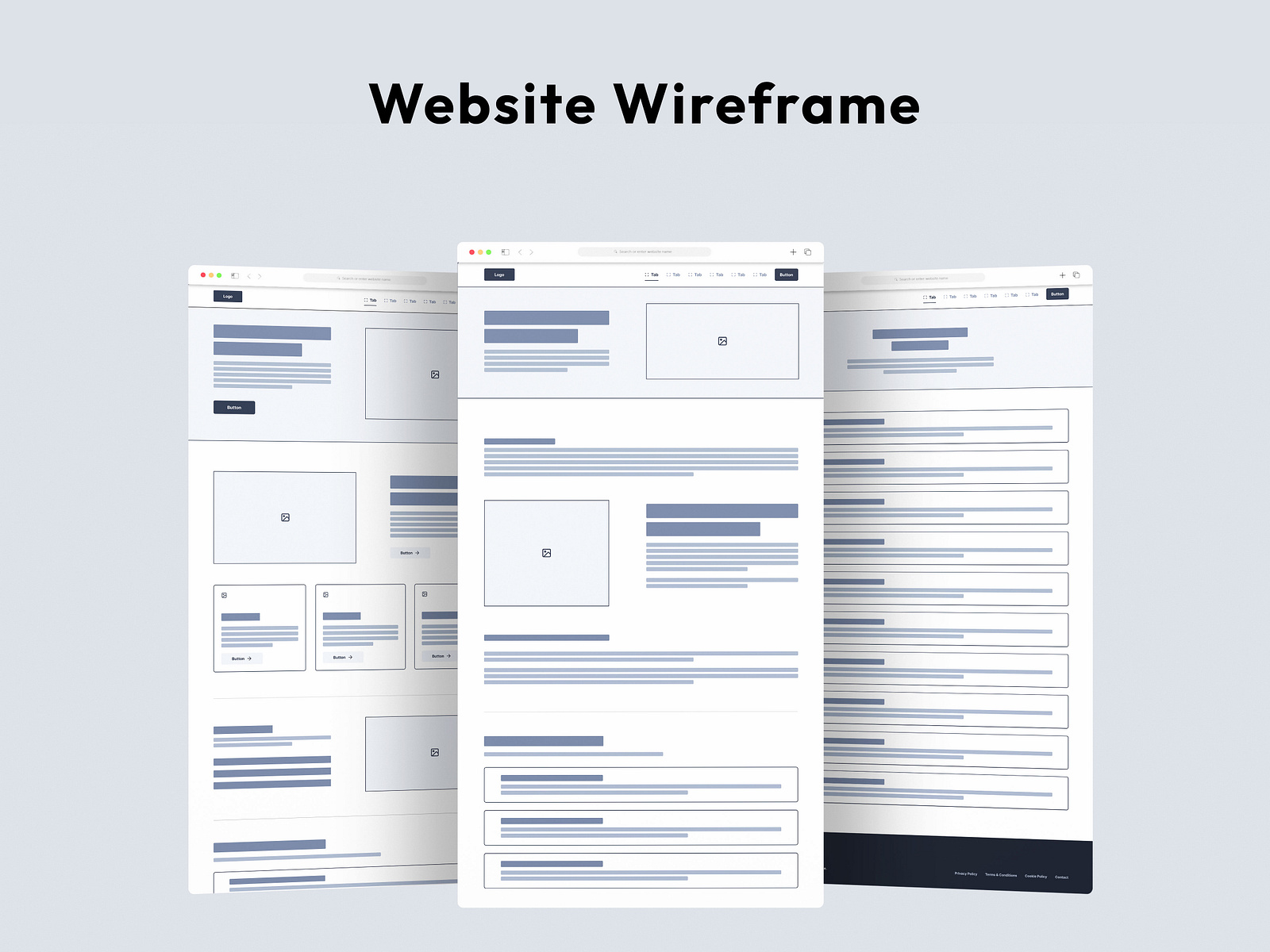 Wireframe Website Design by Krunal Goswami on Dribbble