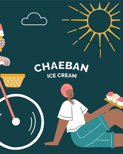 Character Illustrations for Craft Ice Cream Shop brand illustrations character food ice cream icecream illustration logo people people illustration procreate skateboard summer