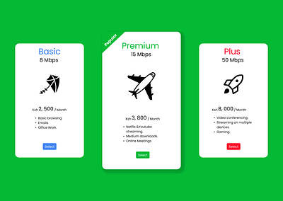 Daily UI: Day 030- Pricing ui ux